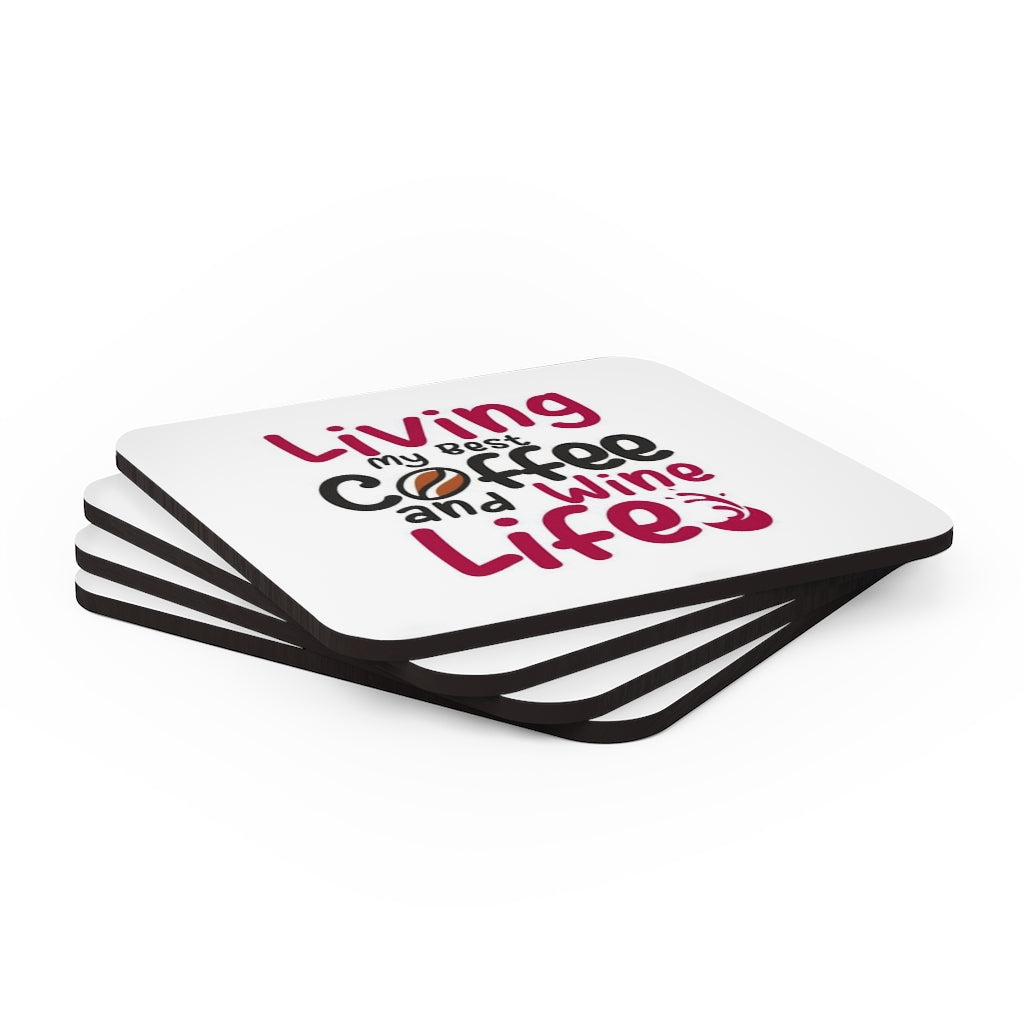 Best Coffee and Wine Life Coaster Set