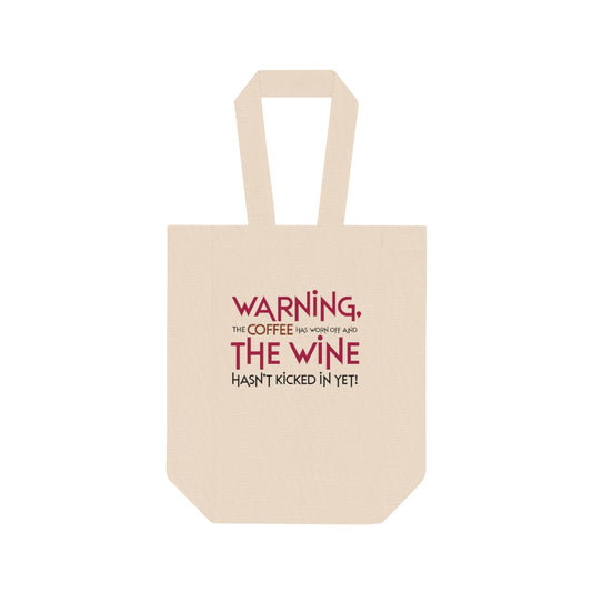 Warning Wine Tote Bag